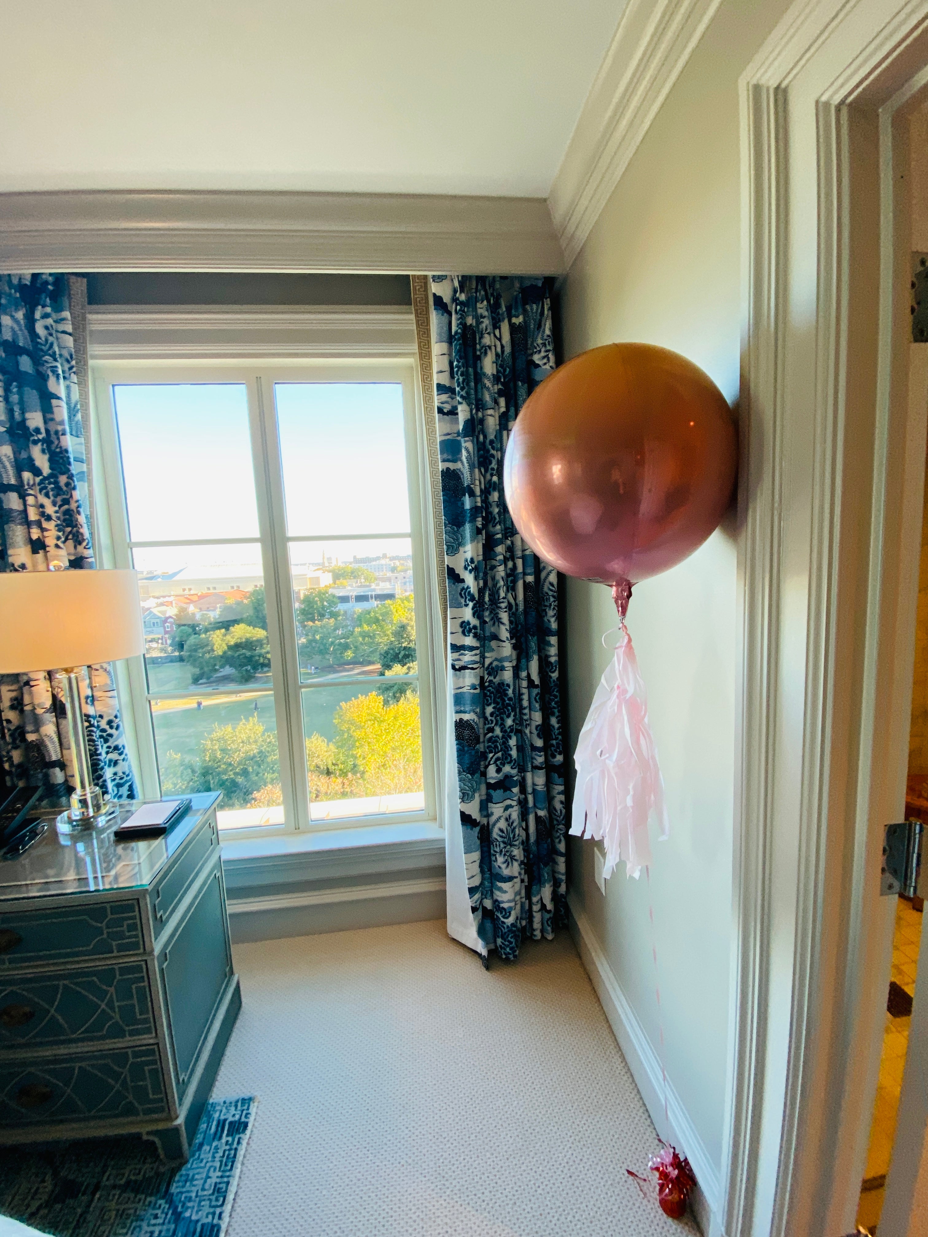 Red & Orange Ombre Tasseled Orb