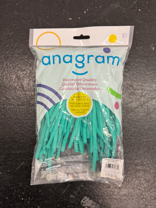 Robins Egg Blue Solid 260 Twisting Latex Bag