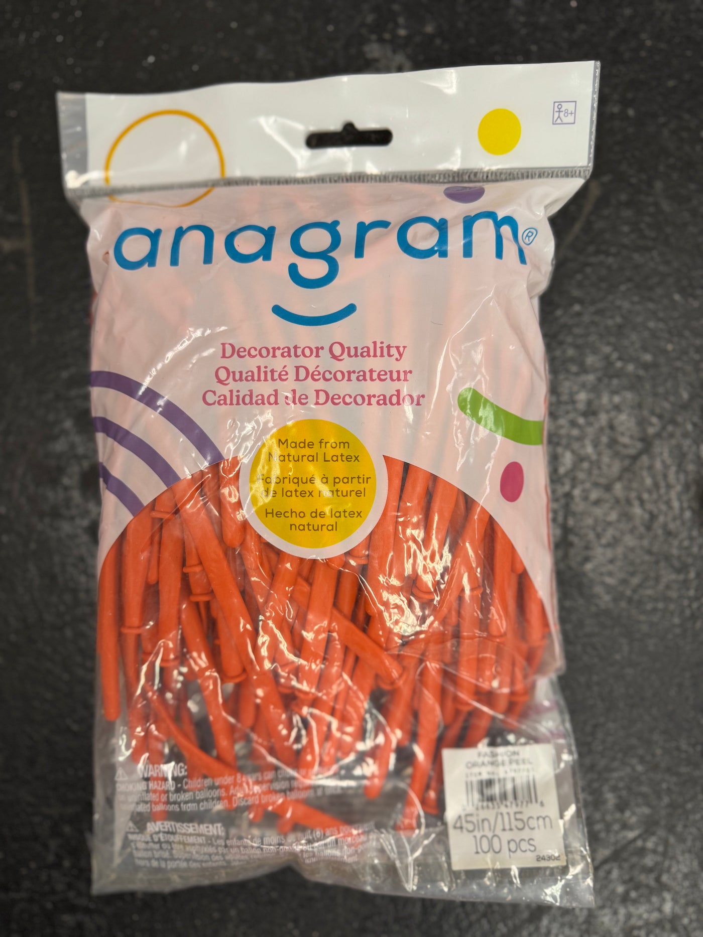 Orange Peel Solid 260 Twisting Latex Bag