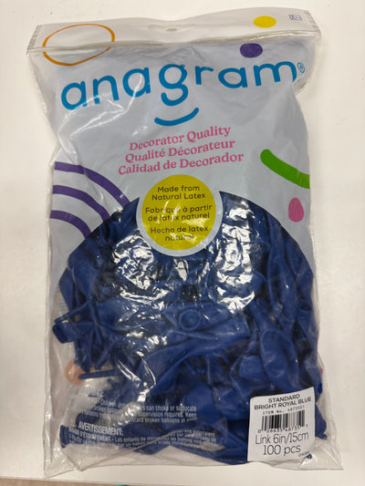 Bright Royal Blue Quick Links Latex Bag