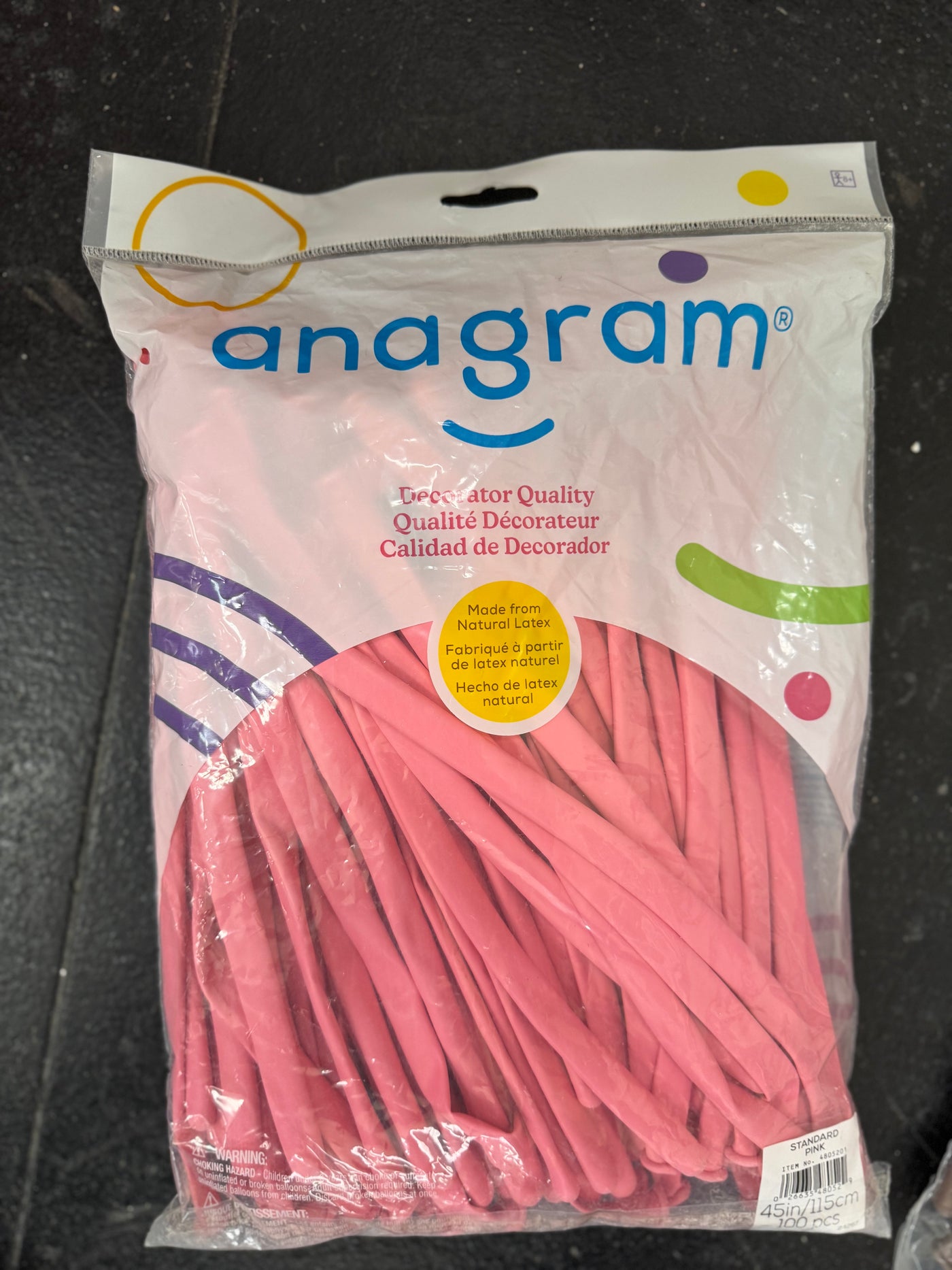 Pastel Pink Solid 360 Twisting Latex Bag