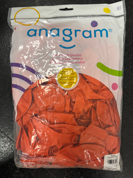 Pearl Orange Peel Solid 11" Latex Bag