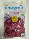 Metallic Hot Pink Solid 5" Latex Bag