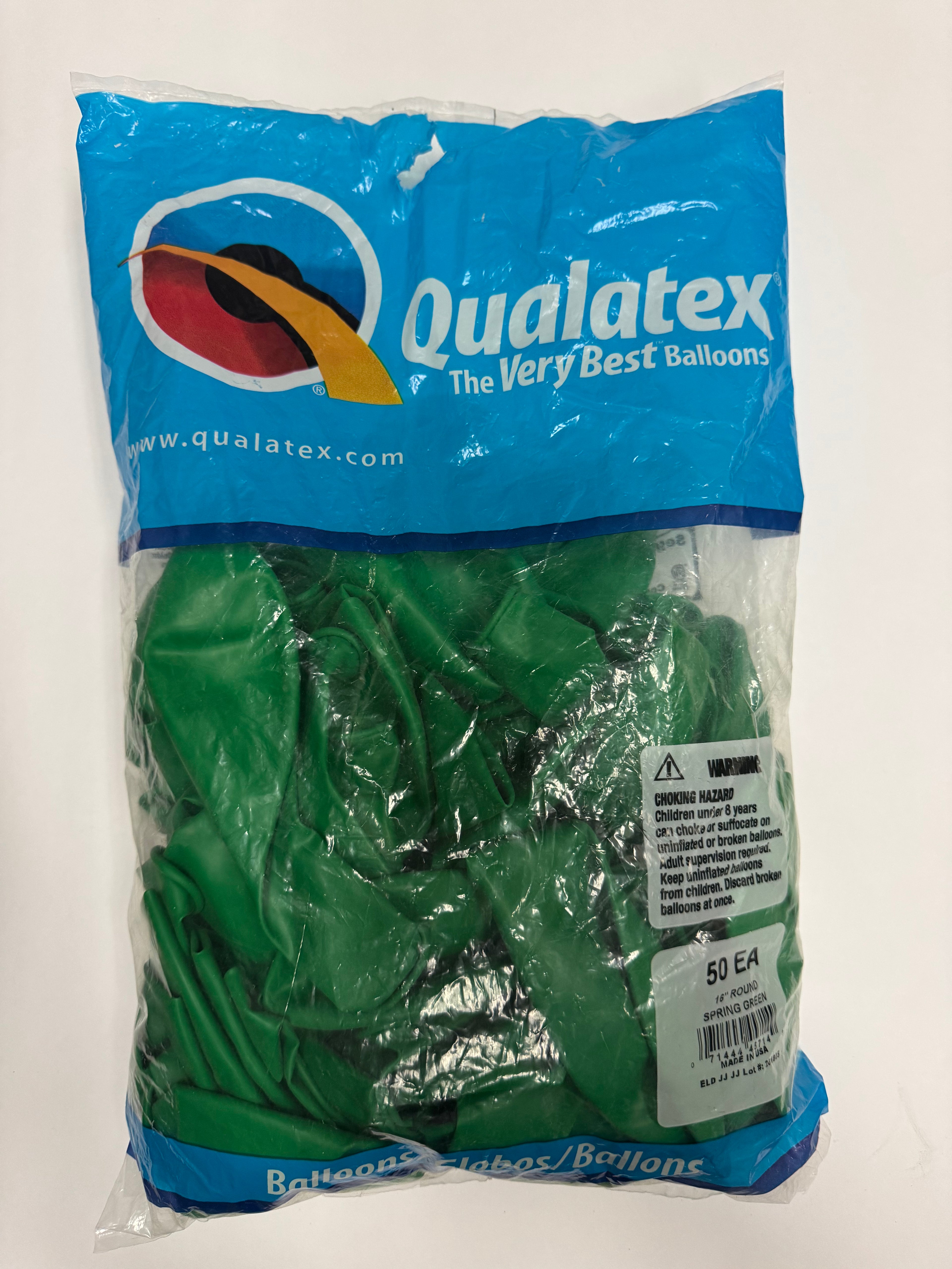 Spring Green Solid 16" Latex Bag (Old Quality)
