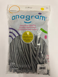 Metallic Silver Solid 260 Twisting Latex Bag