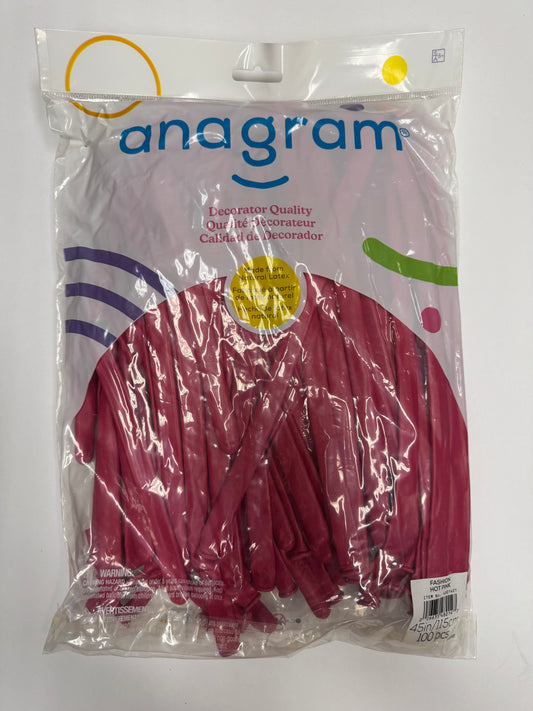 Fashion Hot Pink Solid 360 Twisting Latex Bag