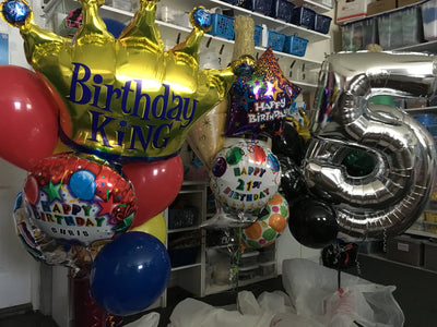 Birthday King Crown 36" Foil Balloon