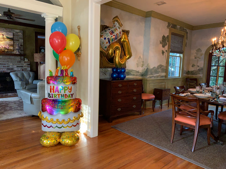 Giant Birthday Cake Airloonz Balloon (53 Inch)