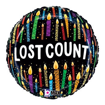 Lost Count Candles 18" Foil Balloon