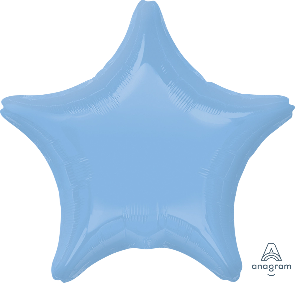 Pastel Blue Star 18" Foil Balloon