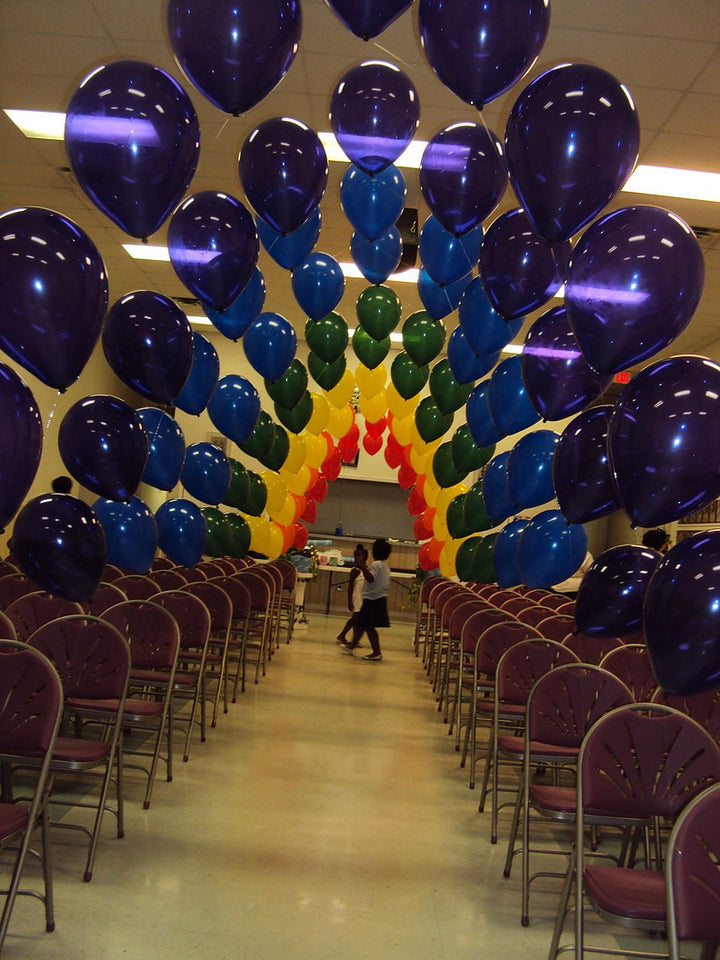 Custom String of Pearl Indoor Balloon Arch