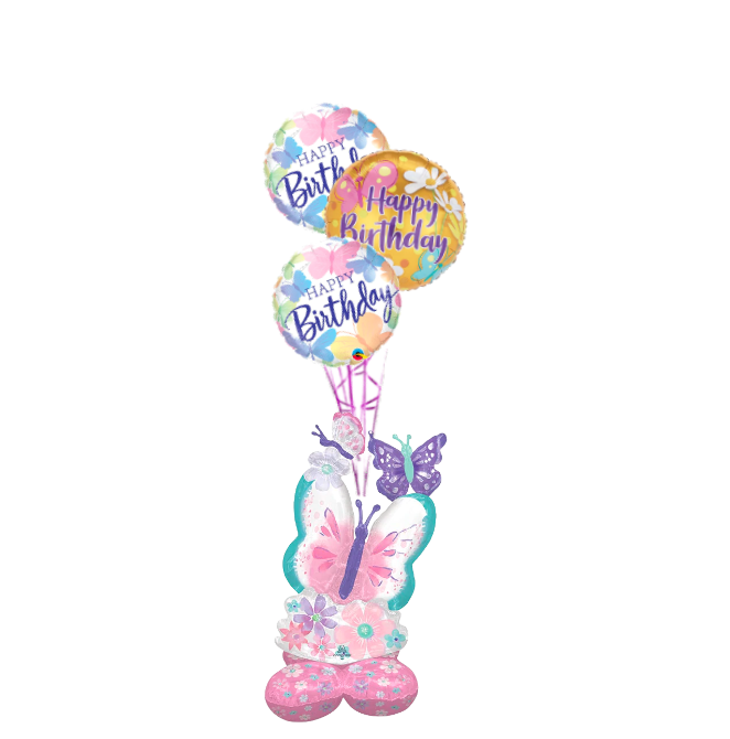 Butterfly Birthday Airloonz Gift Bouquet