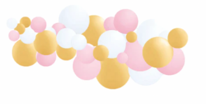 Pink, White &amp; Gold Garland