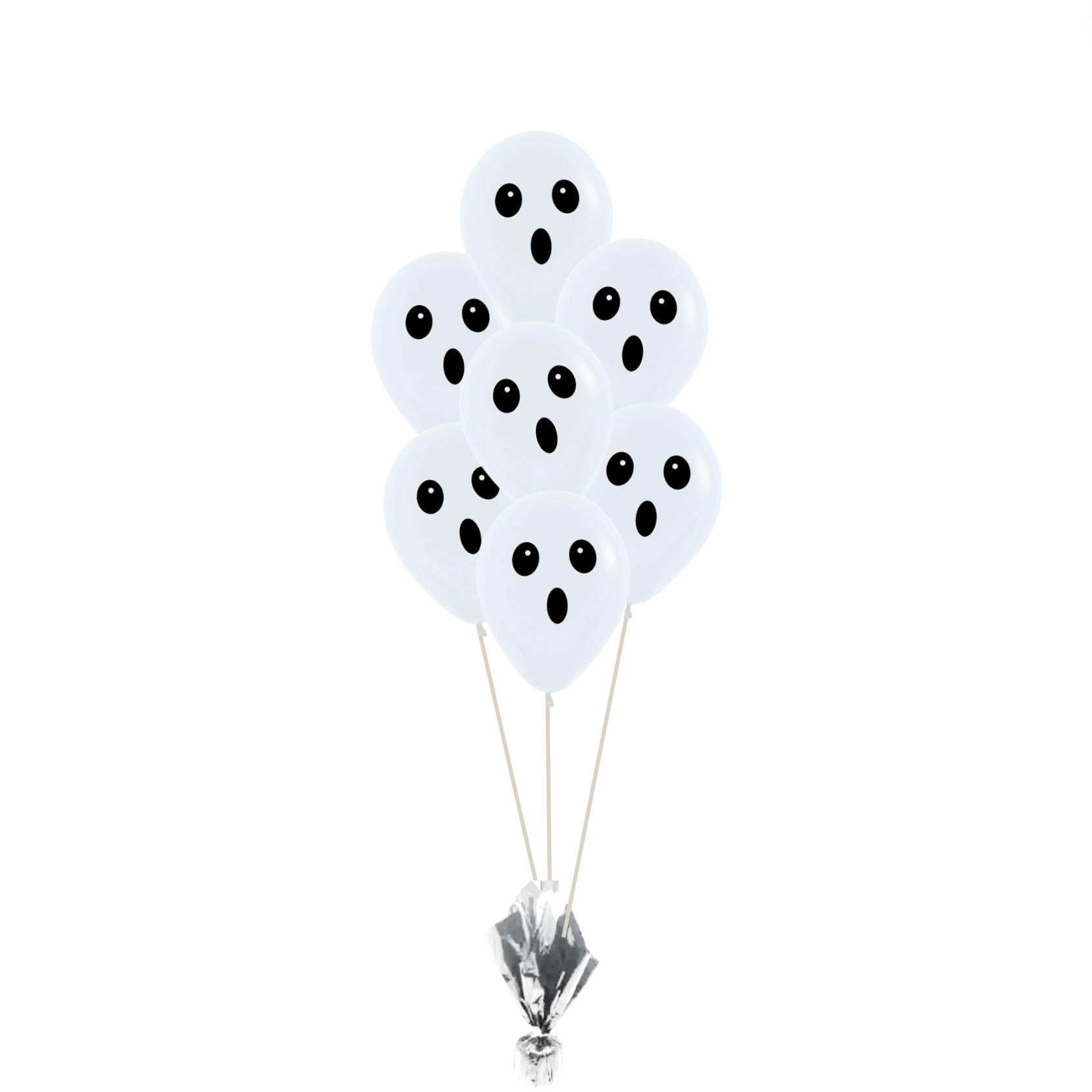 This cute bouquet of 7 little ghosts are sure to cheer up any recipient or add a spooky element to your halloween party.