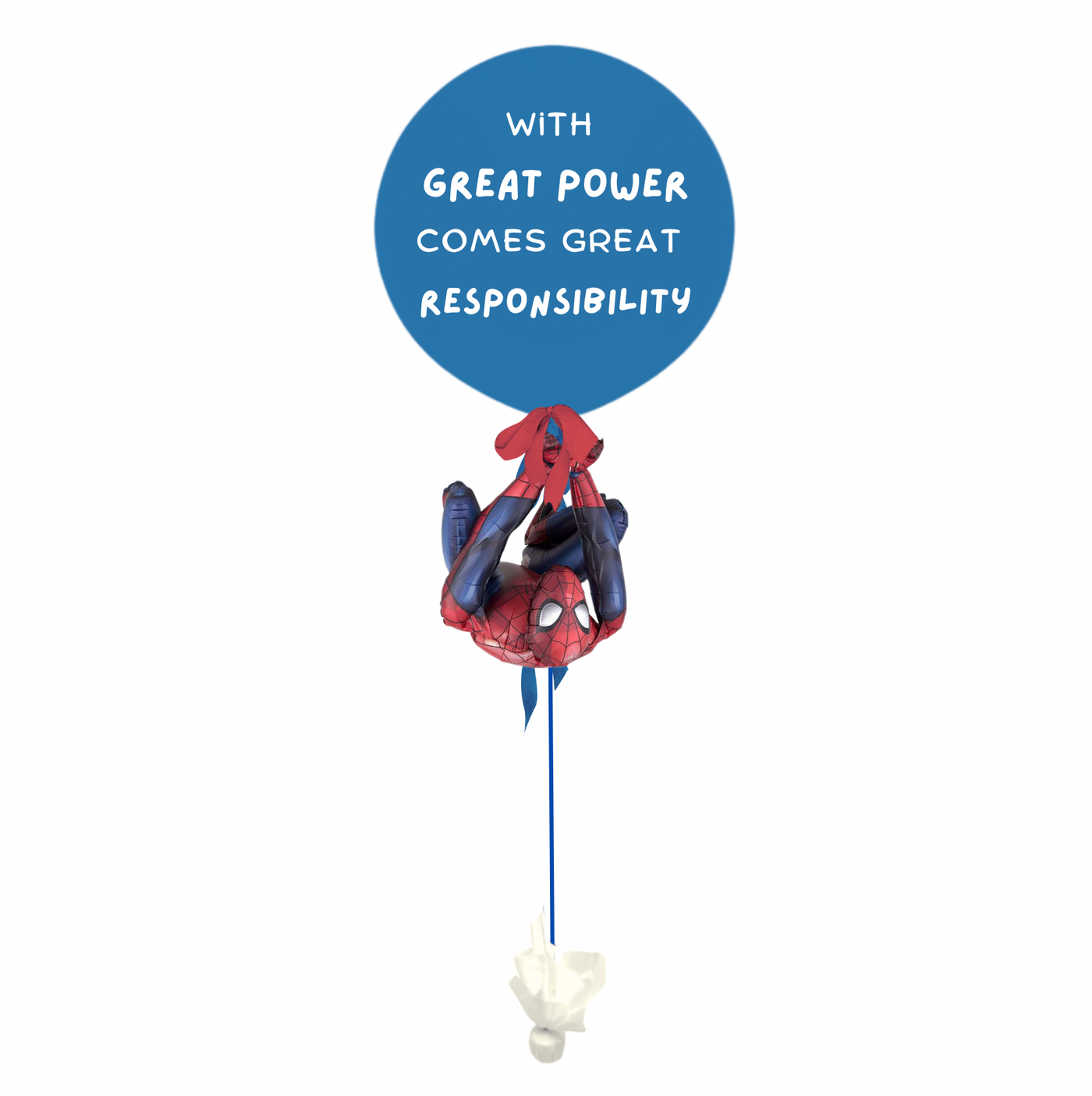 Spiderman Quote Giant Gift Balloon