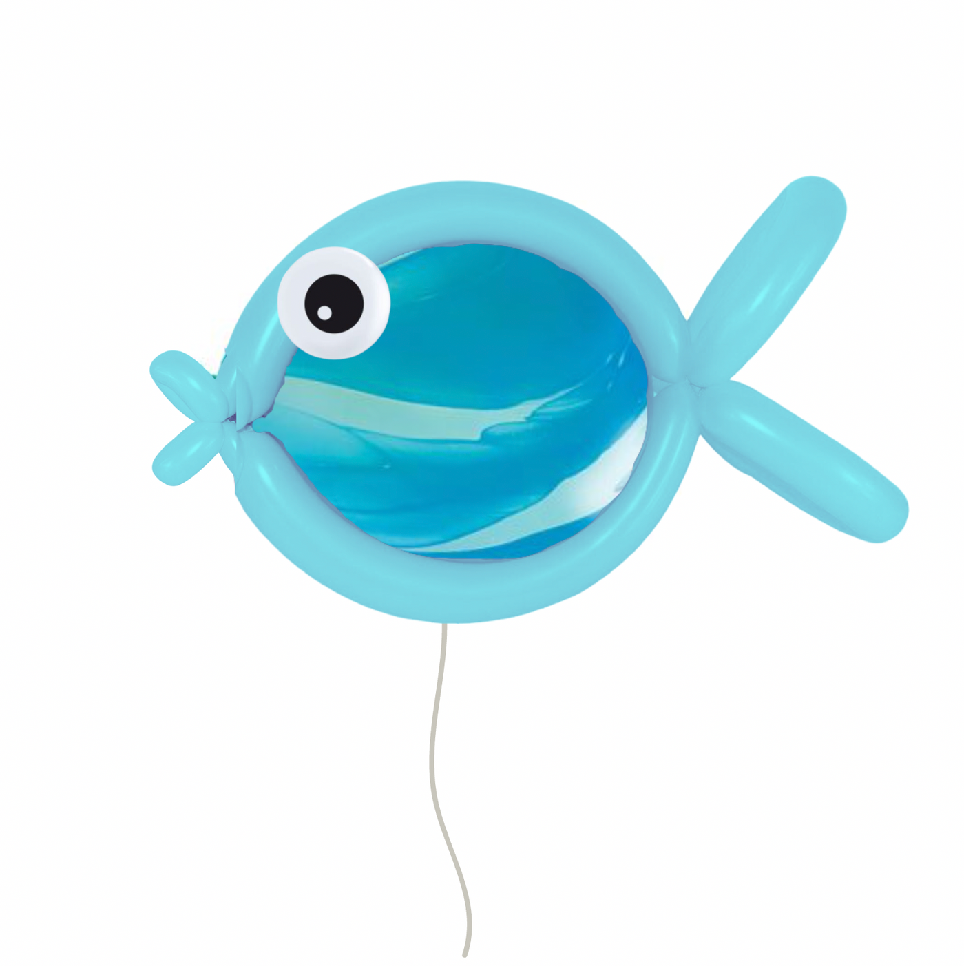 Twisted Floating Fish Balloon