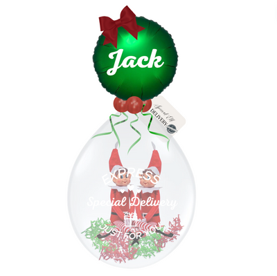 Naughty Elf Stuffer Balloon (OPTIONAL SANTA DELIVERY EXPERIENCE SOLD OUT)