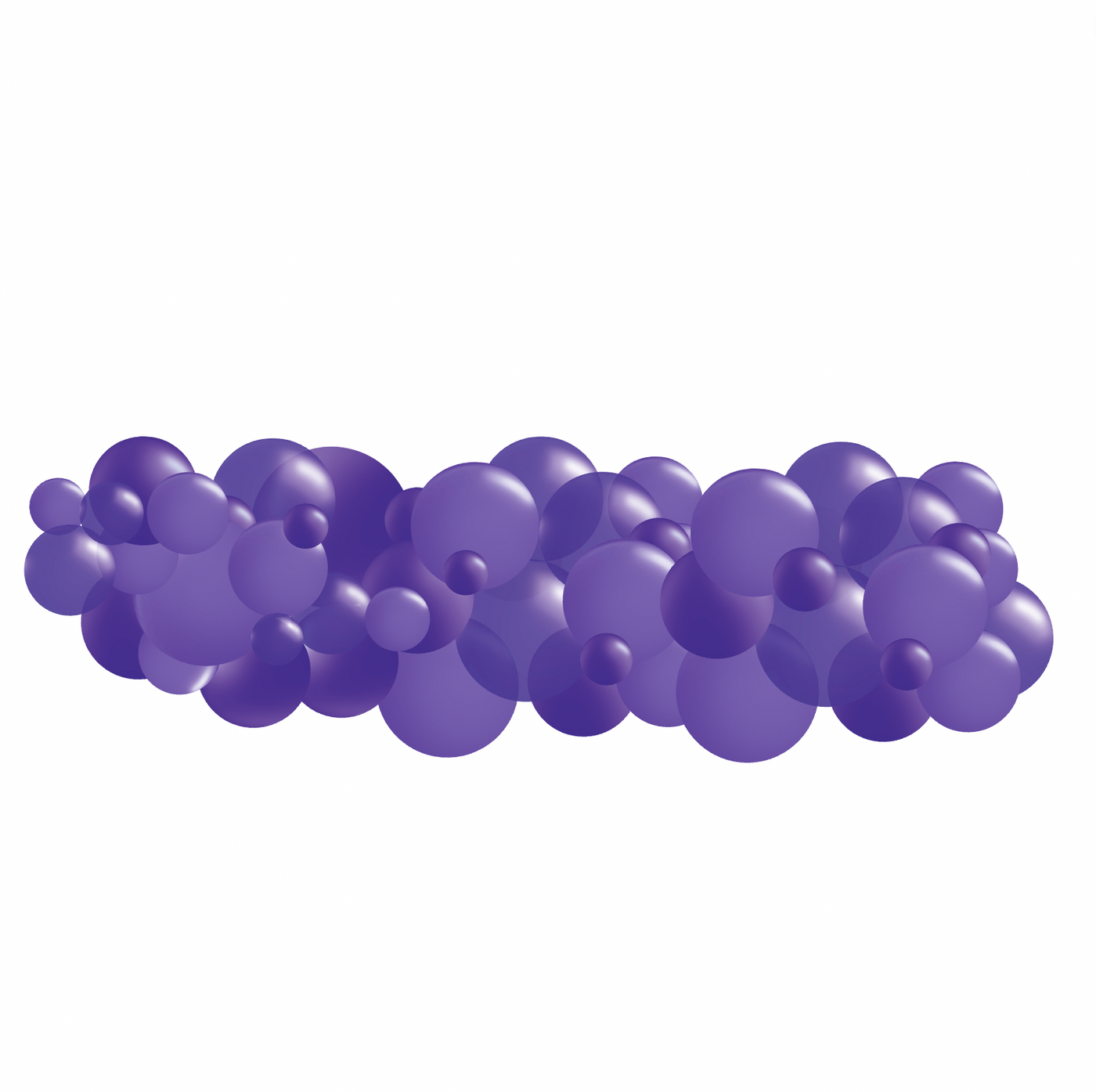 Monochromatic Purple-Violet Garlands