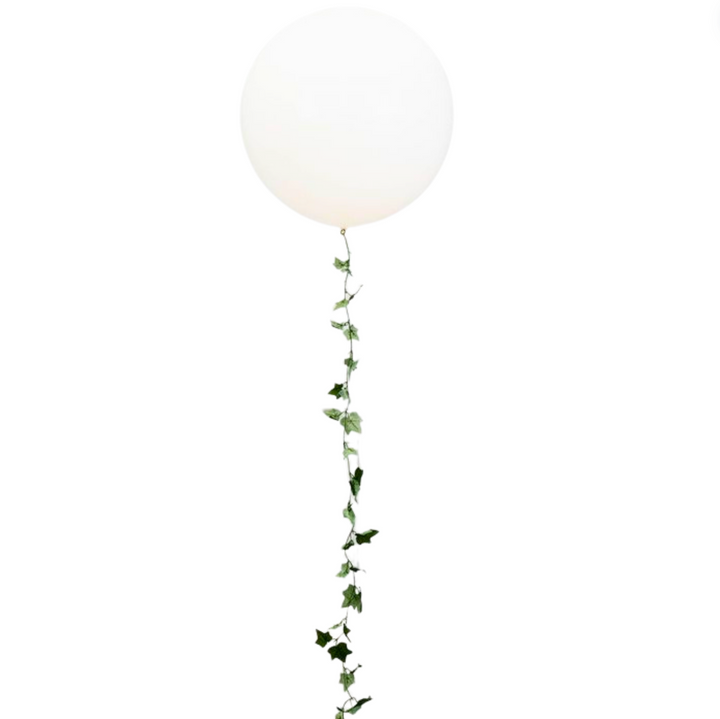 Elegant White Greenery Giant Gift Balloon