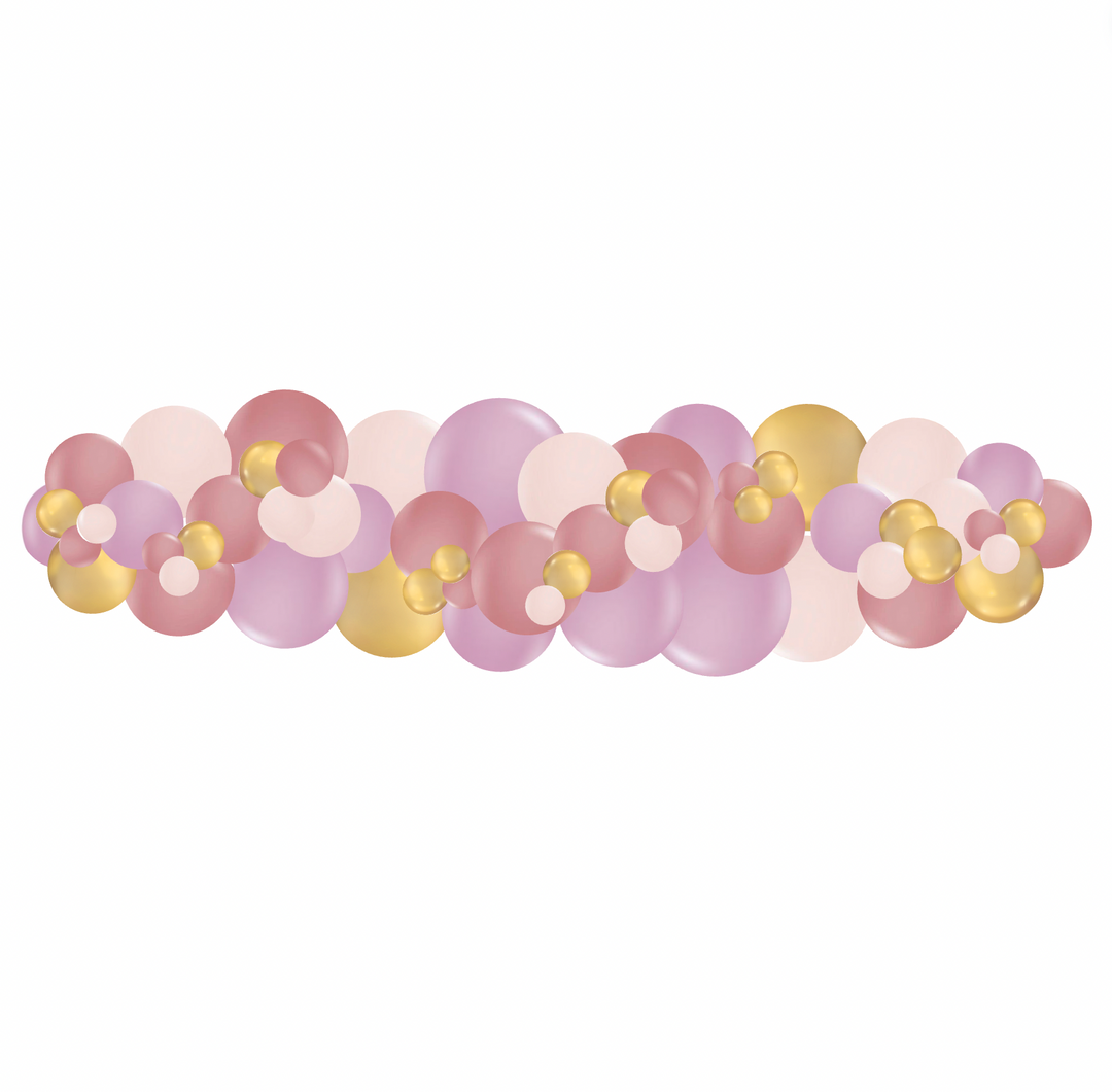 Pink, Purple and Gold Garland