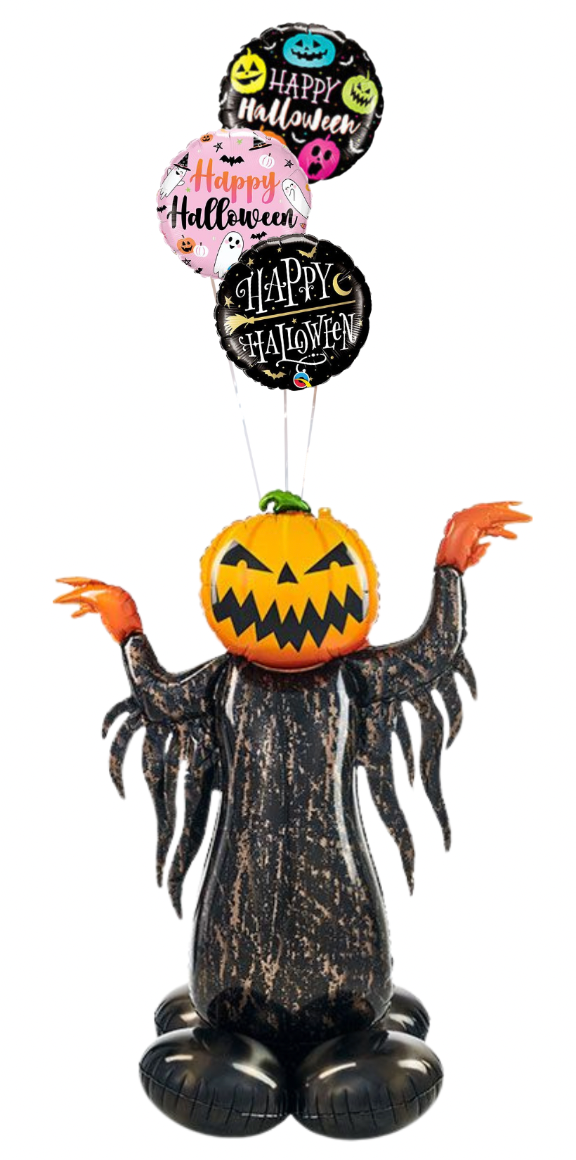 Spooky Jack-O-Lantern Creature Halloween Trio Bouquet
