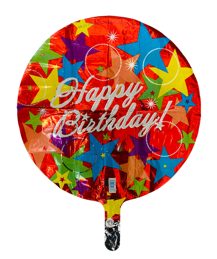 Happy Birthday Red Sparkle  18" Foil Balloon