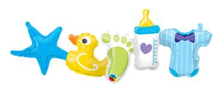 Baby Boy Icons Garland