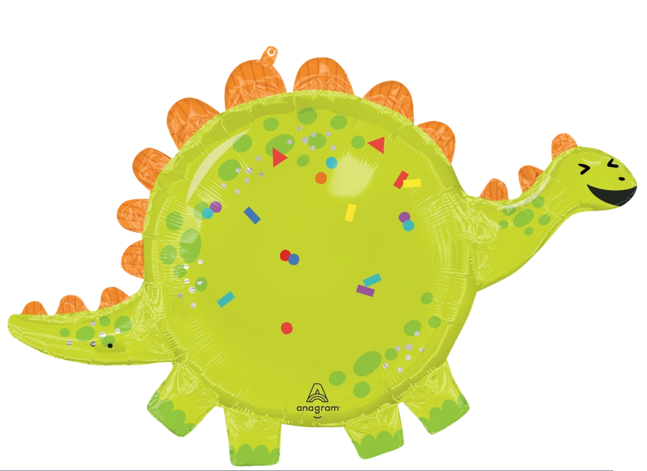Roly Poly Laughing Dinosaur Foil Balloon (31 Inch)
