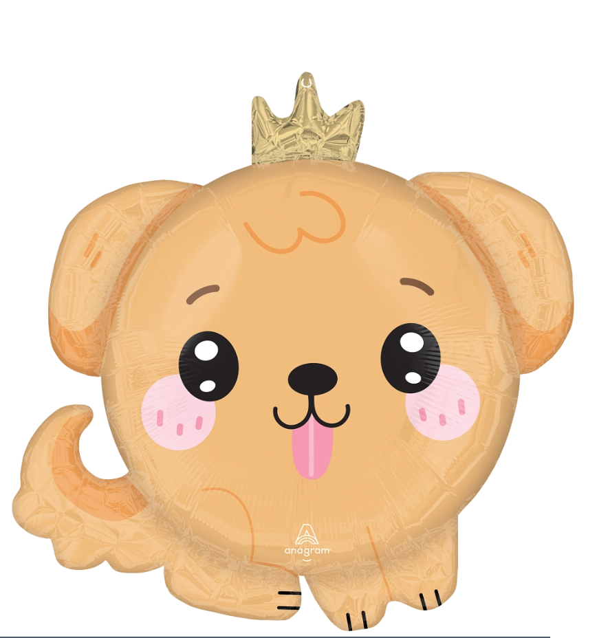 Roly Poly Prince Puppy Foil Balloon (21 Inch)
