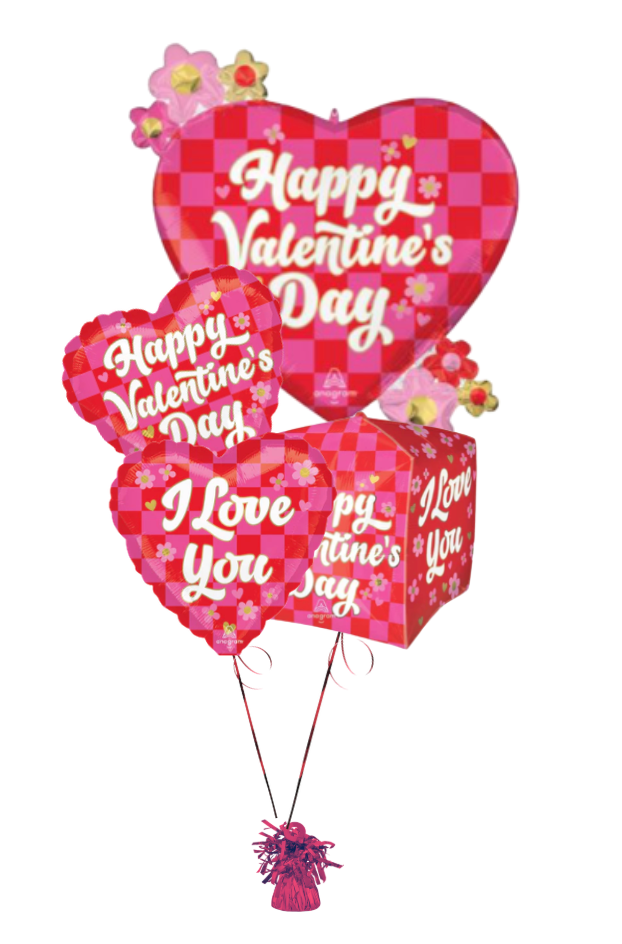 Checkered Happy Valentine&