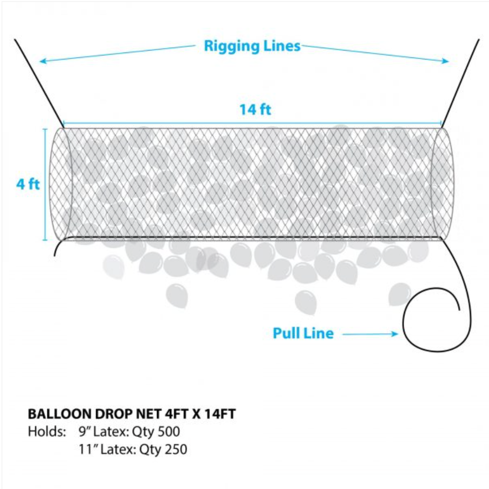 Ready to Go Balloon Drop Net Systems
