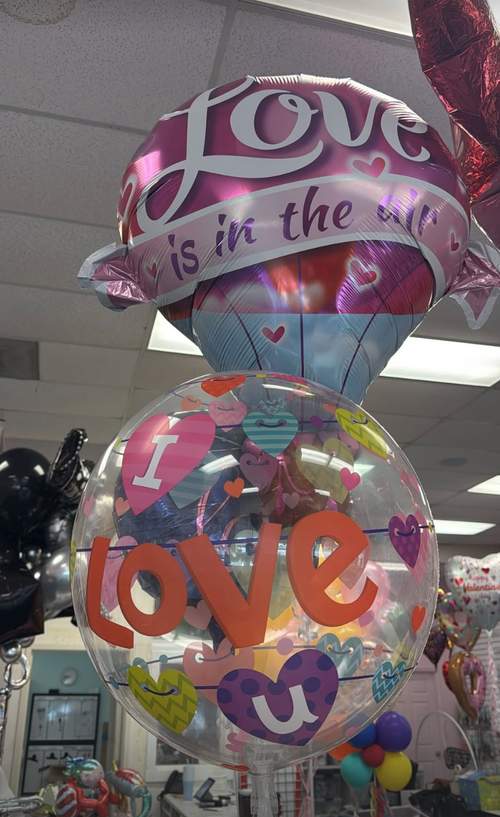 "Love Is In The Air" Hot Air Balloon Foil Balloon (42 Inch)