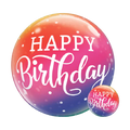 Ombre Birthday Bubble Balloon (22 Inch)