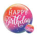 Ombre Birthday Bubble Balloon (22 Inch)