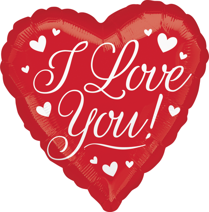 I Love You Classic Heart Shape Foil Balloon (18 Inch)