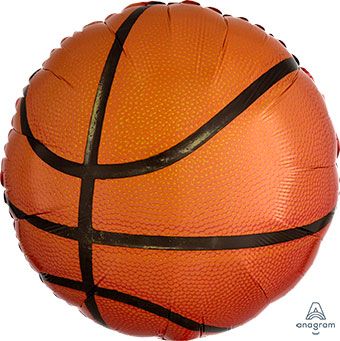 Small Basketball Foil Balloon (18 Inch)