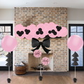 Black Bows Balloon Decor Package