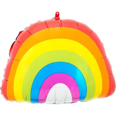 Small Rainbow Foil Balloon