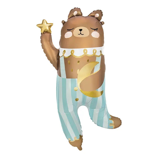 Little Star Teddy Bear foil balloon Party Deco – cute baby shower teddy bear helium balloon