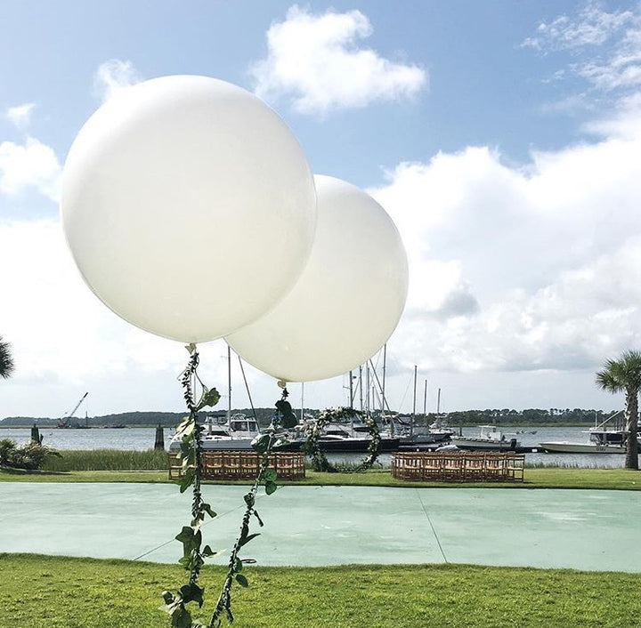Elegant White Greenery Giant Gift Balloon