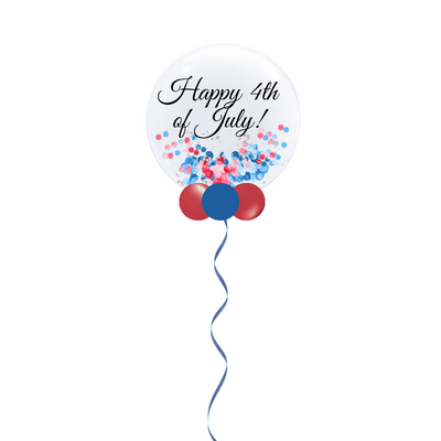 Happy Fourth of July! Personalized Confetti Bubble