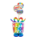 Birthday Gift Trio Bouquet (4 Balloons)