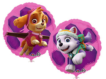 paw patrol sky adn everest foil balloon