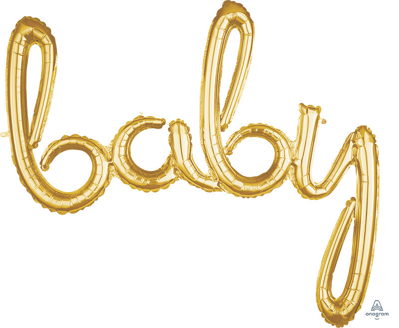 Baby Word Script Banner Balloon (39 Inch)