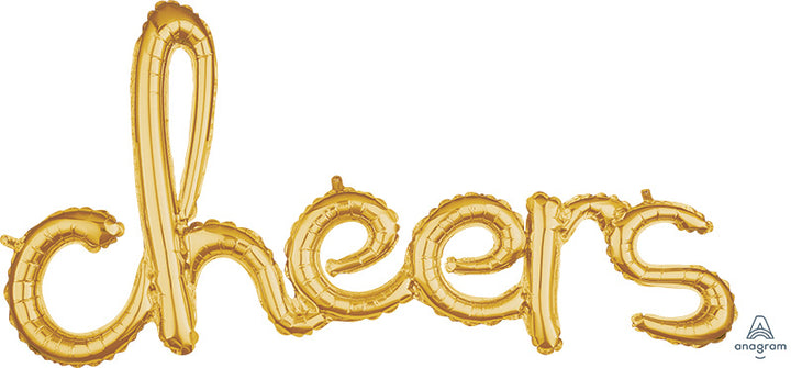 Cheers Script Celebration Balloon Banner Kit