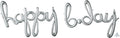 Air-Filled Gold Phrase Happy BDay Script