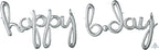 Air-Filled Gold Phrase Happy BDay Script