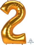 Very Large 5' Gold Numbers (53 Inch)
