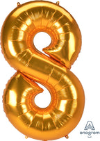 Very Large 5' Gold Numbers (53 Inch)