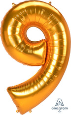 Very Large 5' Gold Numbers (53 Inch)